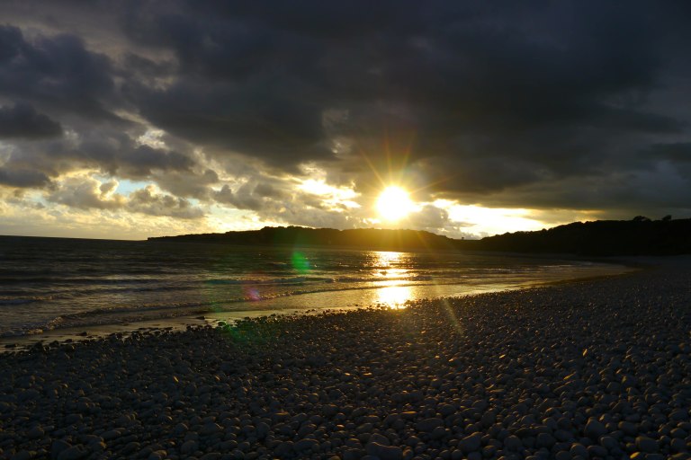 Sunset at the Knap, Barry