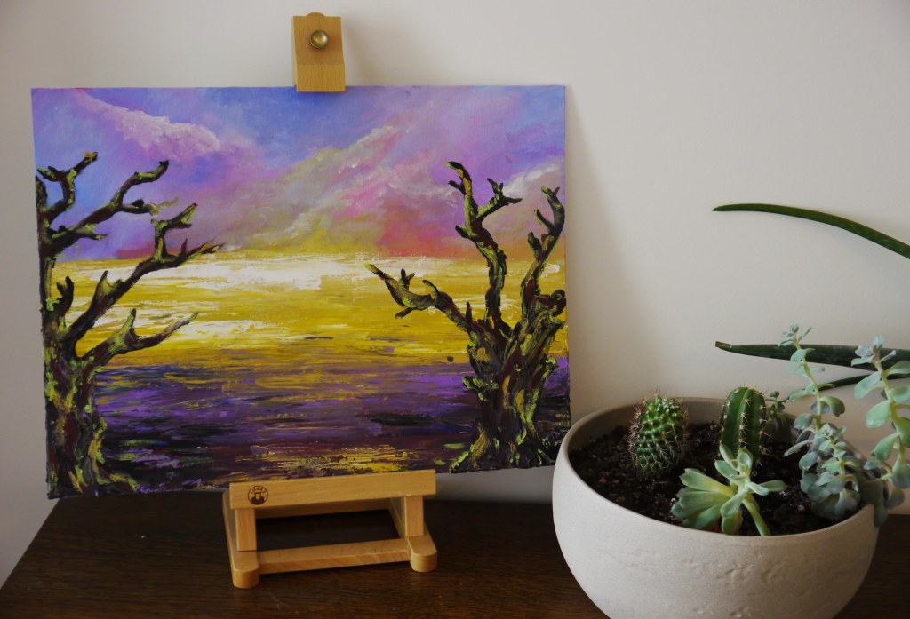 Sunset upon murky&nbsp;water