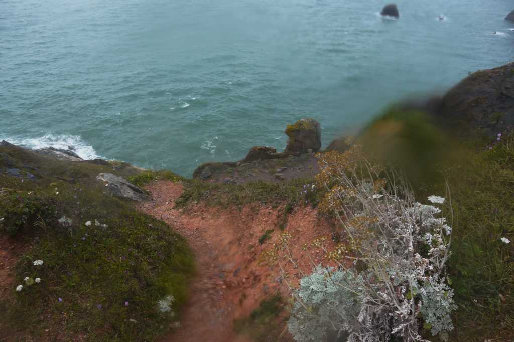 A rainy day on Meadfoot&nbsp;Beach